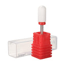 Electric White Ceramic Nail Drill Bit Manicure Machine Tool Smooth File Polish 3/32