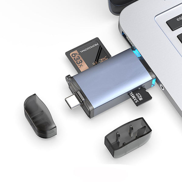 USB3.1 Multifunction UHS-II SD4.0 TF Card Reader Type-C USB Dual Interface Card Reader Support for SD TF SDHC Card