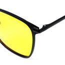 Black Frame Night Vision Men's Sunglasses Box Polarizing Sunglasses Metal Driver's Night Vision Sunglasses