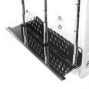 Outdoor Beach Portable Charcoal Trolley Rectangular BBQ Grill Portable Steel