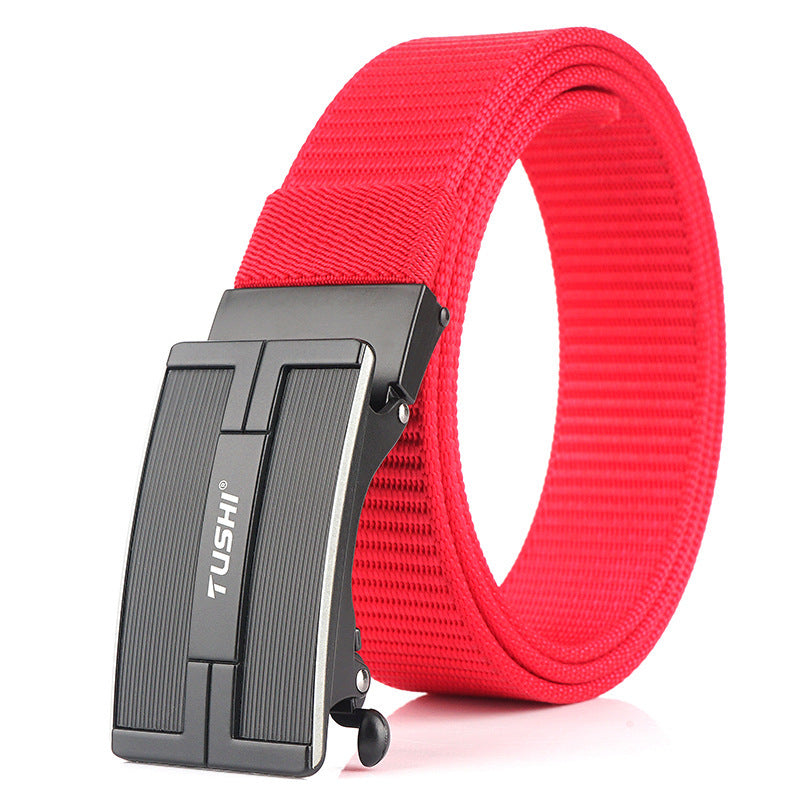 TUSHI 125x3.4cm Tactical Belt Nylon Belt Quick Release Metal Buckle Waist Belt
