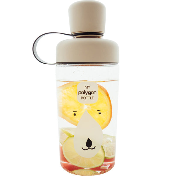 Cartoon Portable Cup Students Water Cup Plastic Cup Cute Design Water Bottle