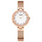 DOM G-1279 Crystal Casual Style Ladies Wrist Watch Mesh Steel Band Quartz Watch