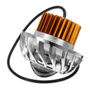 Double Color Round 8000K 30W High/Low Beam LED Headlights For Motorcycle Angel Eyes Devil Eye Light