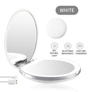 Travel Portable LED Light Mini Makeup Lighting Mirror Compact Pocket Foldable LED Mirrors