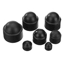 Suleve MXNC1 M4/M5/M6/M8/M10/M12 Black Nut Bolt Cover Hexagonal Bolt Cap Rubber Cap 145Pcs