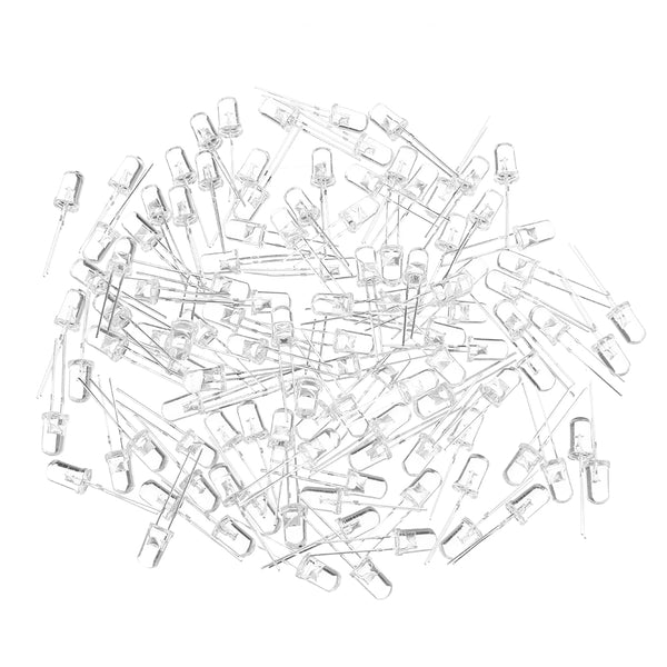 300pcs 5mm Round Purple UV LED Diode Super Bright Water Clear LED Light Lamp Purple Color