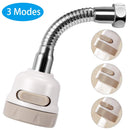 360 Rotatable Faucet Sprayer Attachment Kitchen Tap Head ABS Water Faucet Sprayer Splash Filter Nozzle Adapt for Kitchen Bathroom Faucet