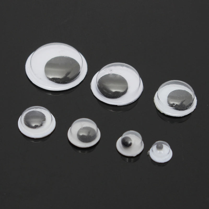 700Pcs 7Sizes Sticker Wobbly Giant Googly 3D Eyes Toy DIY Scrapbooking Children Kids Doll Handicraft