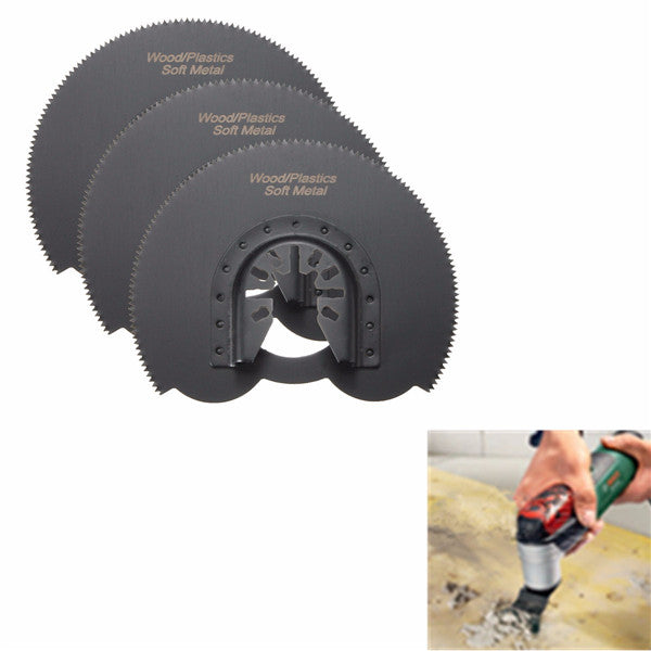 3pcs 88mm Half Circular Flush Saw Blades Ocsillating Multitool Accessories Oscillating Tools