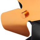 EQ2-BK 2 Blade Heat Powered Wood Stove Fan Silent Eco-Friendly Fireplace Fan for Wood Log Burner