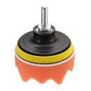 7pcs 3inch Polishing Sponge Wollen Buffer Pad Waxing Tool Set with M14 Drill Adapter