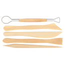 42Pcs Wooden Clay Sculpting Tools Pottery Carving Tool Set Modeling Craft Hobby