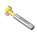 Drillpro RB21 1/4 Inch Shank Yellow T-Slot Cutter Wood Working Router Bit For 1/2 Inch Hex Bolt