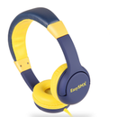 EASYSMX KM-666 Omnidirectional 3.5mm + USB Wired Headphone 85dB Volume Yellow for Children Student