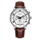 OCHSTIN 6050G Fashion Men Quartz Watch Luxury Leather Strap Sport Watch