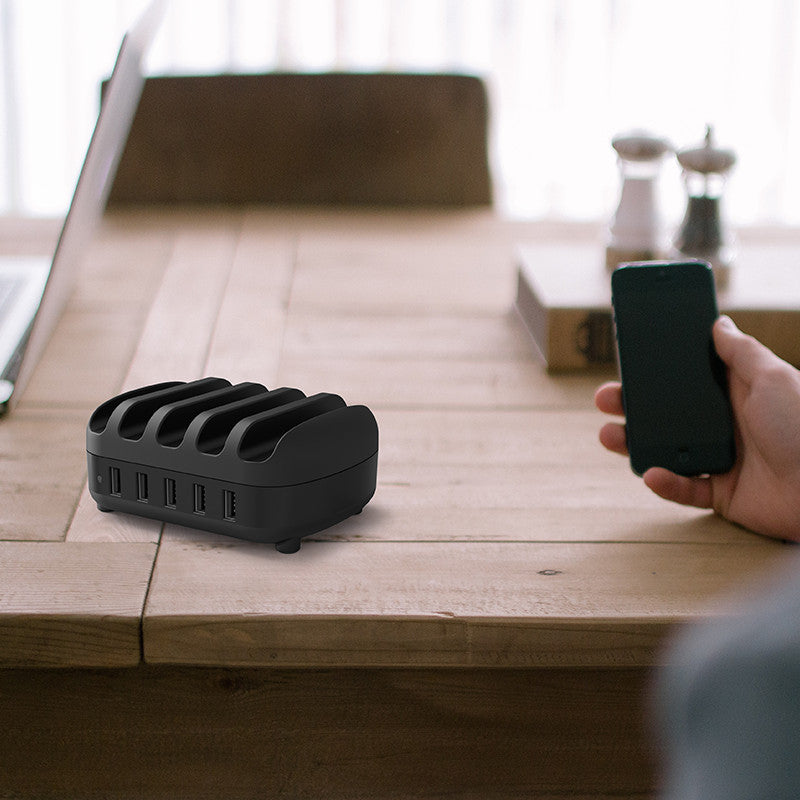 ORICO DUK-5P 40W 5 Port USB Smart Desktop Charging Station USB Hub with Phone & Tablet Stand