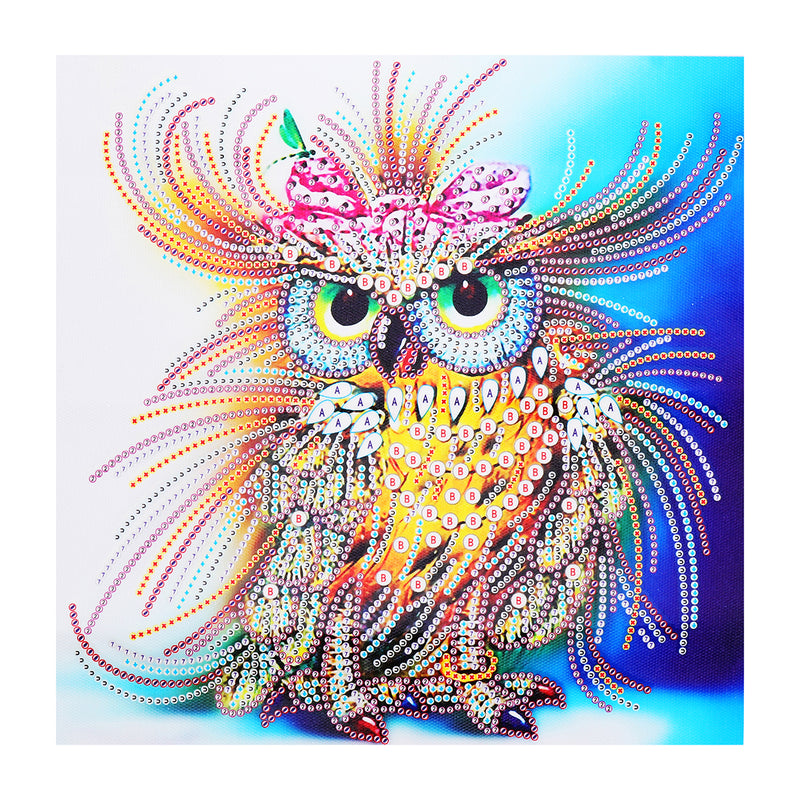 5D Cute Owl Animal Diamond Paintings Tool DIY Embroidery Cross Stitch Home Art Decorations