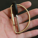 Creative Pure Brass Keychain Personality Handcraft Key Ring EDC tools
