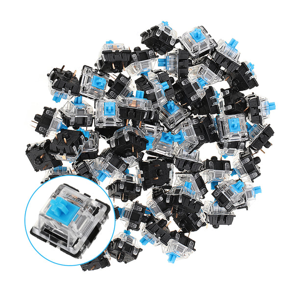 120PCS Pack 3Pin Gateron Clicky Blue Switch Keyboard Switch for Mechanical Gaming Keyboard