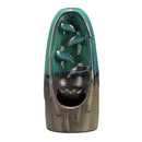 Backflow Incense Burner Ceramic Retro Waterfall Censer Cone Holder Home Decor