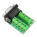 Female Head RS232 Turn Terminal Serial Port Adapter DB9 Terminal Connector