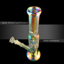 5 Types Handmade 30cm Beaker Glass Joint Pipes Bubblers for Smoking Recycler T obacco Water H ookah Pen with/without Luminous