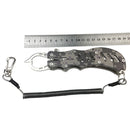 ZANLURE 304 Stainless Steel Camouflage Fish Pliers Fishing Gripper Fish Tackle Outdoor Portable Fishing Tool-Grey/Green