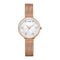 SINOBI 9817 White Bayside Print Gray Lines Dial Fashion Women Quartz Watch