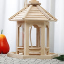 Wooden Hanging Bird Feeder Wild Bird Hotel Outdoor Garden Decorations Nest Box
