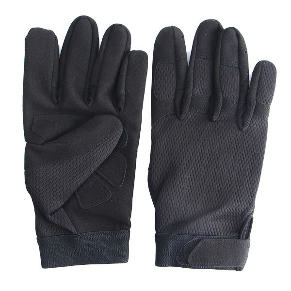 Three Soldiers Outdoor Soft Tactical Gloves Full Finger Glove Slip Resistant For Cycling Camping Hunting