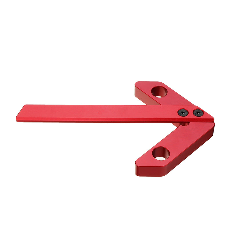 Aluminum Alloy Woodworking Center Scriber 45 Degrees Angle Line Caliber Ruler Wood Measuring Scribe Tool