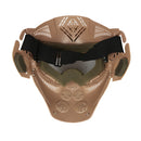 CS Paintball Direct Live Tactical Field Protective Tactical Mask of Granular Material