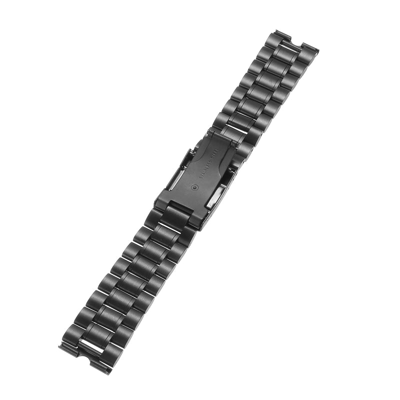 22mm Black Stainless Steel Metal Watch Band Strap for Moto 360 1st Watch+ Tools