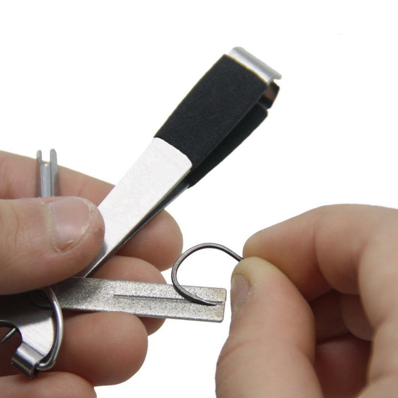 Fly Fishing Tool Pro Fast Hook Nail Knotter Lines Clipper Nipper Scissors Hook Sharpener