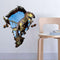 Miico Creative 3D Dinosaur Broken Wall Removable Home Room Decorative Wall Decor Sticker