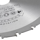 Drillpro Multi-Purpose 24 Teeth 1.8x210mm Saw Blade 25.4mm Bore Wood Cutting Blade Disc Woodworking Tool