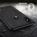 Bakeey Luxury Fabric Splice Soft Silicone Edge Shockproof Protective Case For Xiaomi Mi MIX 3