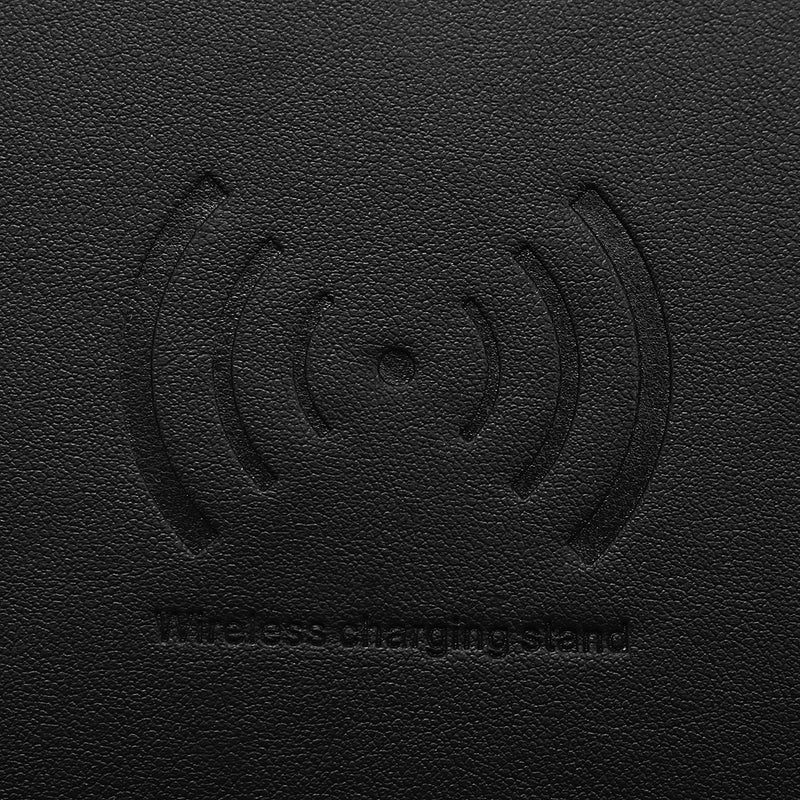 Imitation Leather Mobile Phones Wireless Fast Charger Mouse Pad Qi Wireless Charging