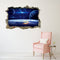 MIICO Creative 3D Universe Planet Broken Wall Removable Home Room Decorative Wall Decor Sticker
