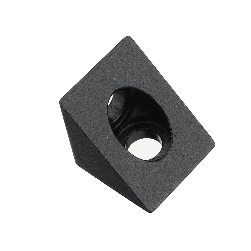 2Pcs Aluminum Black Angle Corner Connector For 2020Profile Extruder 3D Printer Part