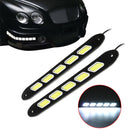 2Pcs 5W 12V Car LED Daytime Running Lights DRL Fog Lights COB 10 LED Singnal Waterproof Lamps