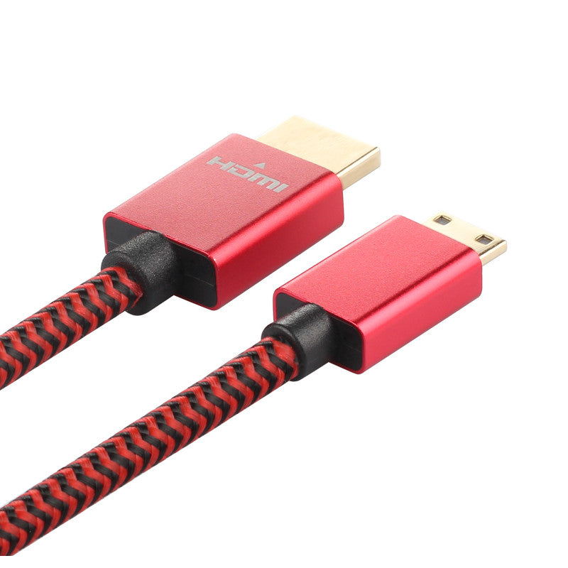 ULT-Unite High Speed Mini HDMI to HDMI Cable 1.4 Version 1080p 3D Standard 2.0 1.2M for Camera