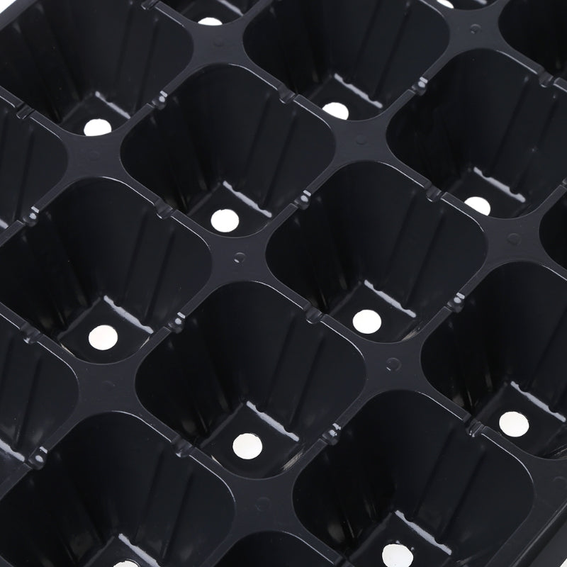 PVC Flower Pot Plant Block Tray Plastic Nursery Pot Plug Planting Planter Container Garden Supplies