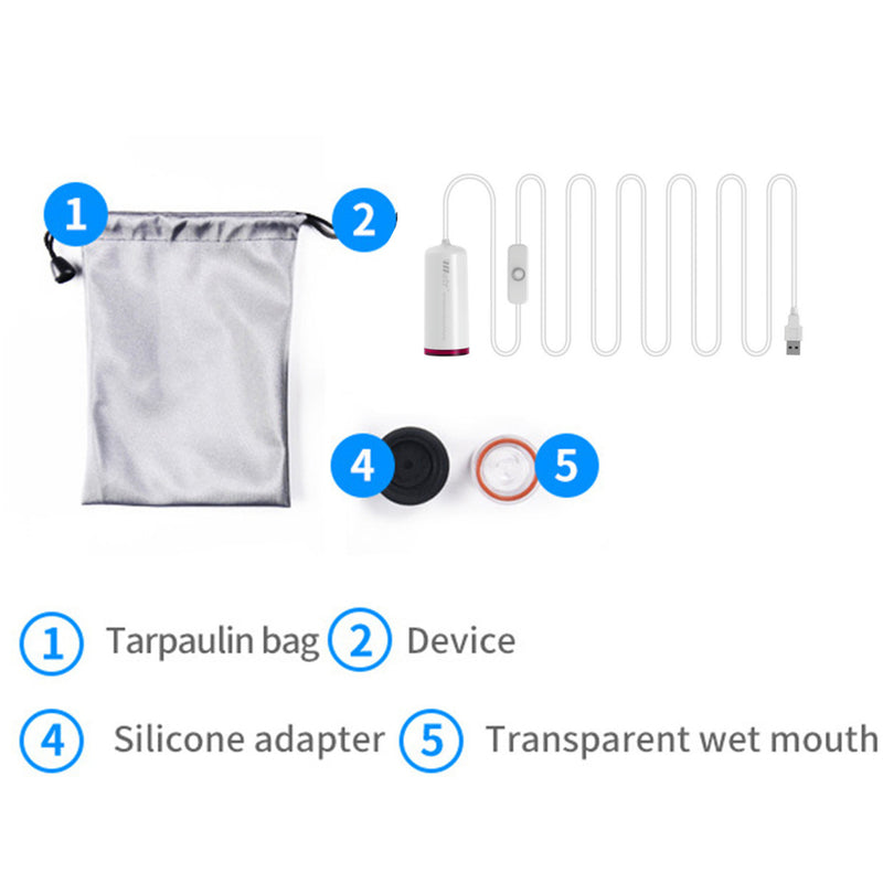 USB Rechargeable Portable Food Clothes Sealing Machine Air Pump