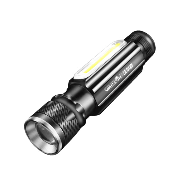 WARSUN COB06 10W Mini Torch Light USB Rechargeable Flashlight 18650 Flashlight Tail Magnet 3 Modes Flashlight Camping Hunting Emergency Lamp