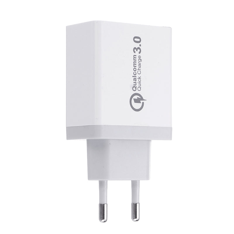 EU 30W QC 3.0 3 USB Ports Charger Power Adapter for Tablet Smartphone