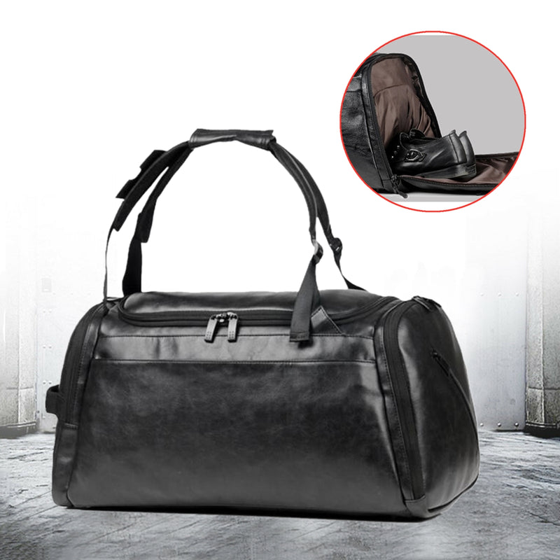 35L Outdoor Travel Luggage Bag Satchel Sports Gym Fitness Duffel Handbag With Shoe Holder Organizer Men Women