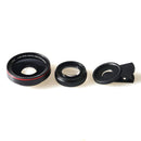 LIEQI LQ-025 2-In-1 Lens Kit 0.6X Wide Angle+15X Macro Camera Lens With Universal Clip