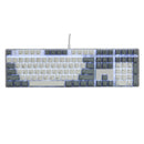 Magicforce 108 Key White Gray Color Dye-sub PBT Keycaps Keycap Set for Mechanical Keyboard